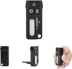 CE3 Rechargeable Keychain Flashlight, 750 Lumens Mini EDC Flashlight with RGB Side Light, Magnetic Base, Pocket Clip and USB-C Charging, Compact Work Light for Camping and Emergency