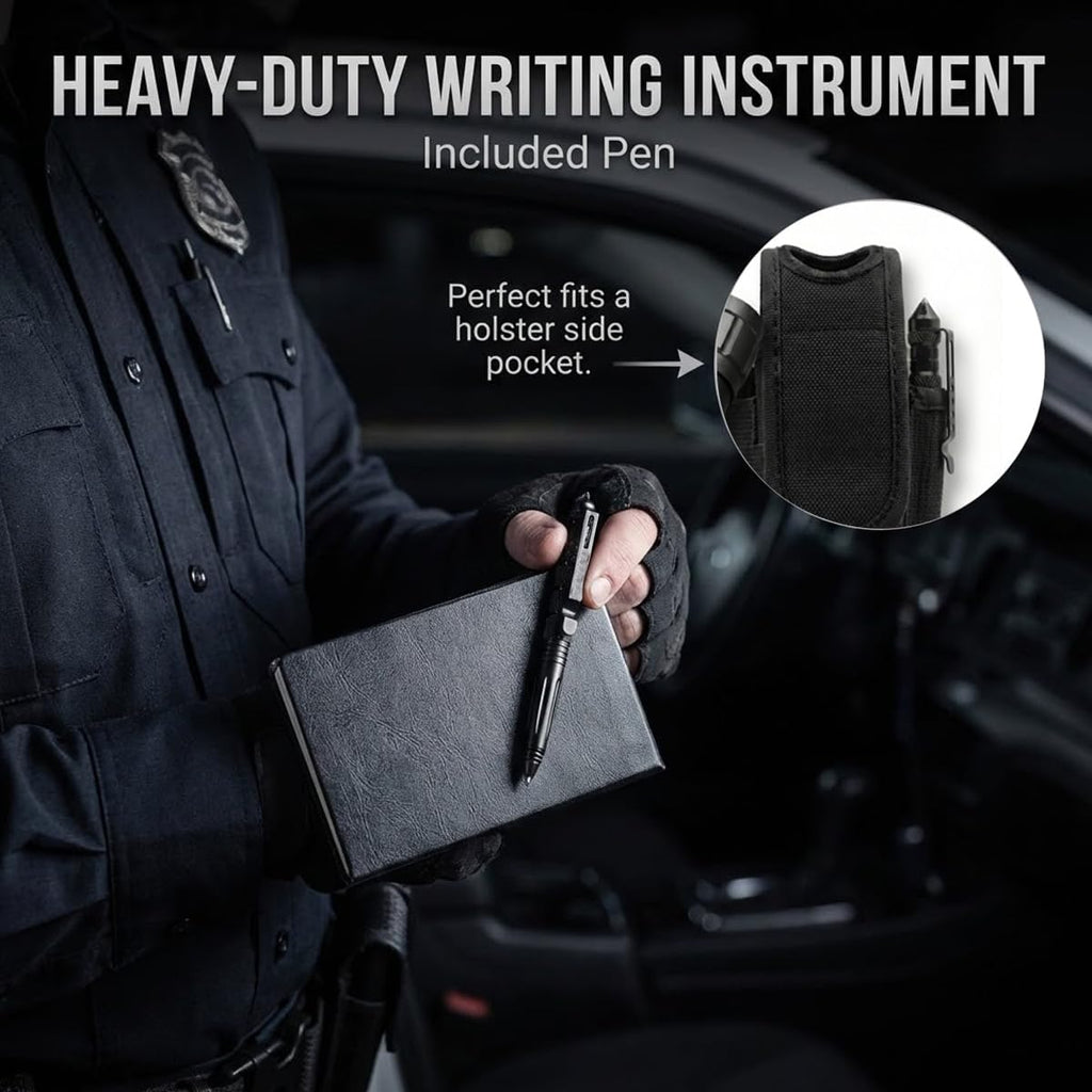 CB-T8 Tactical Flashlight Single Mode 1000 Lumens – High Output LED Torch for Police Duty & Security. Complete Kit with Holster, Tactical Pen, Wall Charger & 2 Rechargeable Power Sources