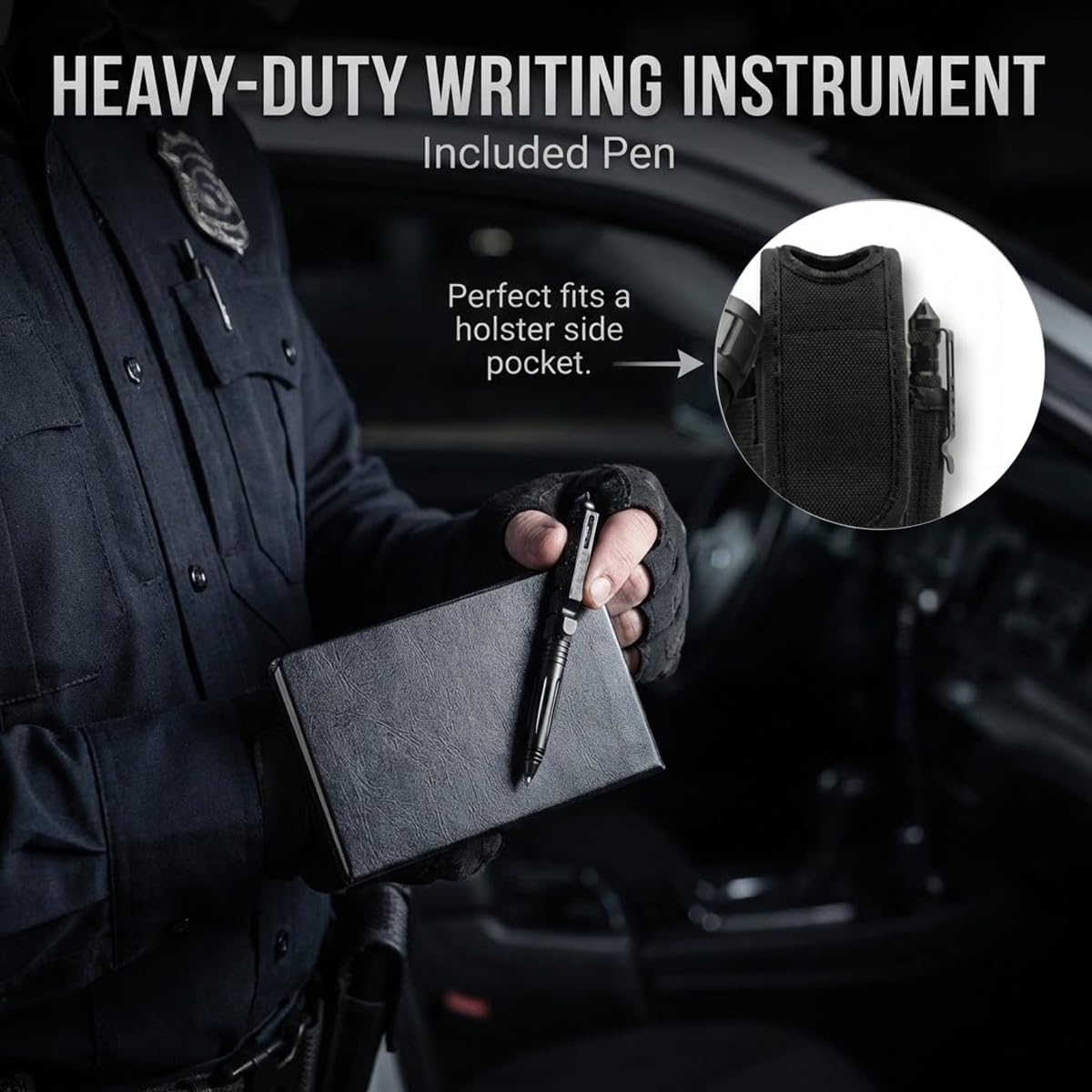 CB-T8 Tactical Flashlight Single Mode 1000 Lumens – High Output LED Torch for Police Duty & Security. Complete Kit with Holster, Tactical Pen, Wall Charger & 2 Rechargeable Power Sources