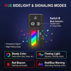 CE3 Rechargeable Keychain Flashlight, 750 Lumens Mini EDC Flashlight with RGB Side Light, Magnetic Base, Pocket Clip and USB-C Charging, Compact Work Light for Camping and Emergency