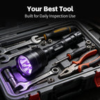 395nm UV Flashlight, High-Power Triple LEDs Long-Lasting Black Light for Pet Urine Detection, Resin Curing & Scorpion Finding