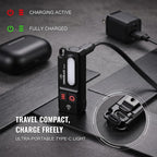 CE3 Rechargeable Keychain Flashlight, 750 Lumens Mini EDC Flashlight with RGB Side Light, Magnetic Base, Pocket Clip and USB-C Charging, Compact Work Light for Camping and Emergency