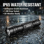 CB-T8 Tactical Flashlight Single Mode 1000 Lumens – High Output LED Torch for Police Duty & Security. Complete Kit with Holster, Tactical Pen, Wall Charger & 2 Rechargeable Power Sources