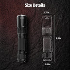Rechargeable Red Light Flashlight, Long Range 984 FT Super Bright Light for Coyote Hunting, Astronomy and Night Observation ProC80-R (Red)