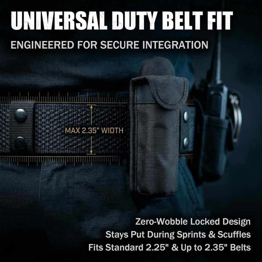 Tactical Flashlight with Silent Magnetic Holster, 1000 Lumens Rechargeable LED Light, USB-C Fast Charging, IP65 Waterproof for Police Duty Belt, Security Patrol & Emergency, CB-T10