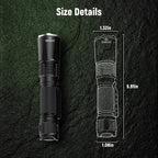 Rechargeable Green Hunting Flashlight, Long Range 984 FT Super Bright Light for Coyote Hog Fox Hunting and Night Observation ProC80-G (Green)