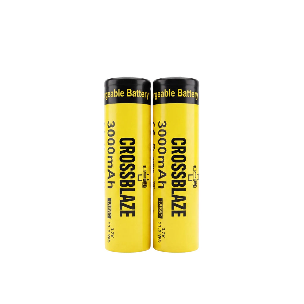 CroosBlaze® 18650 Rechargeable Battery 3000mAh - 2PCS