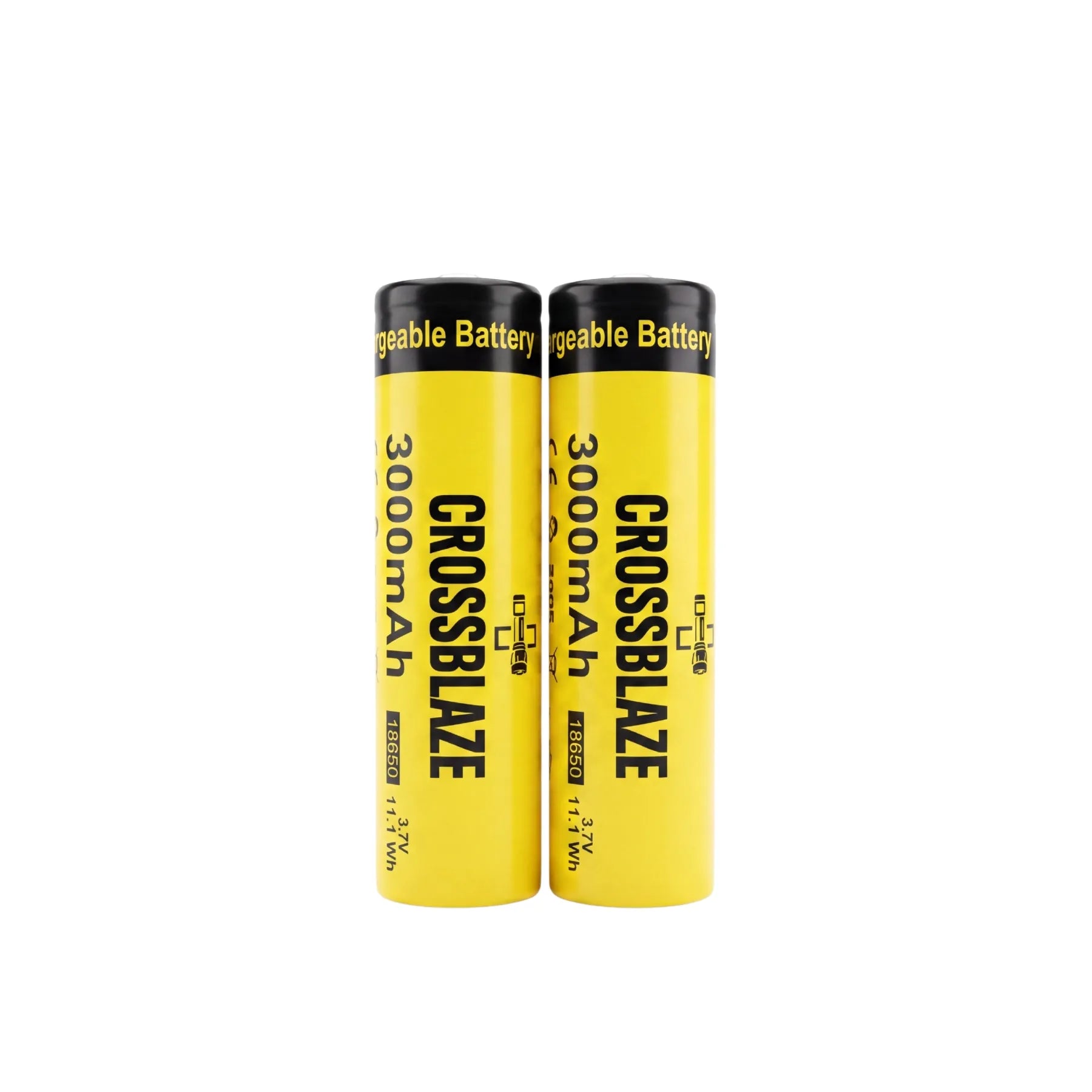 CroosBlaze® 18650 Rechargeable Battery 3000mAh - 2PCS